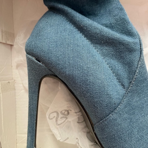 Denim thigh-high Boats in the box - Picture 4 of 5